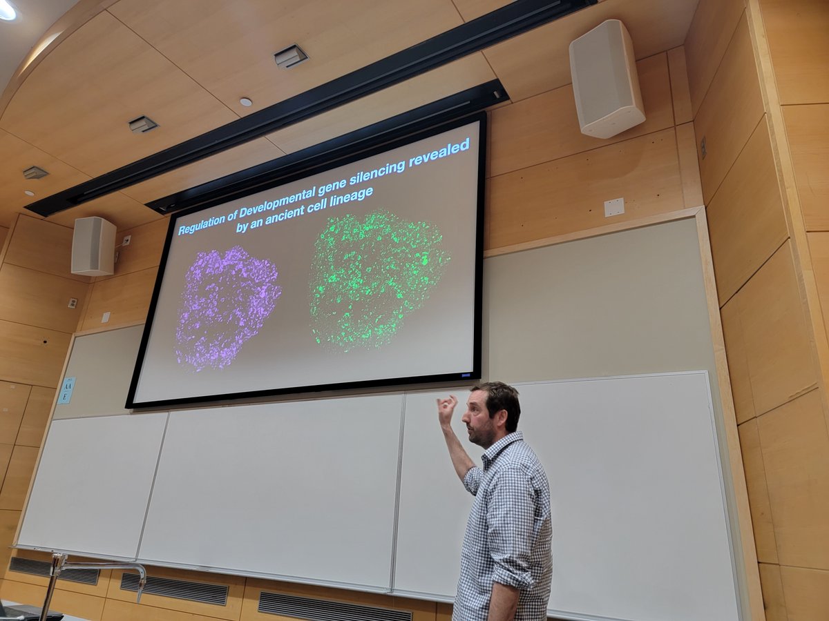 Thanks to @SteveZDeLuca for coming to the <a href="/UConnMCB/">UConn MCB</a> Seminar Series to share his lab's work investigating silencing during early female oogenesis.  It was a great talk with a lot of elegant experimental design, and I'm glad I got to host you!