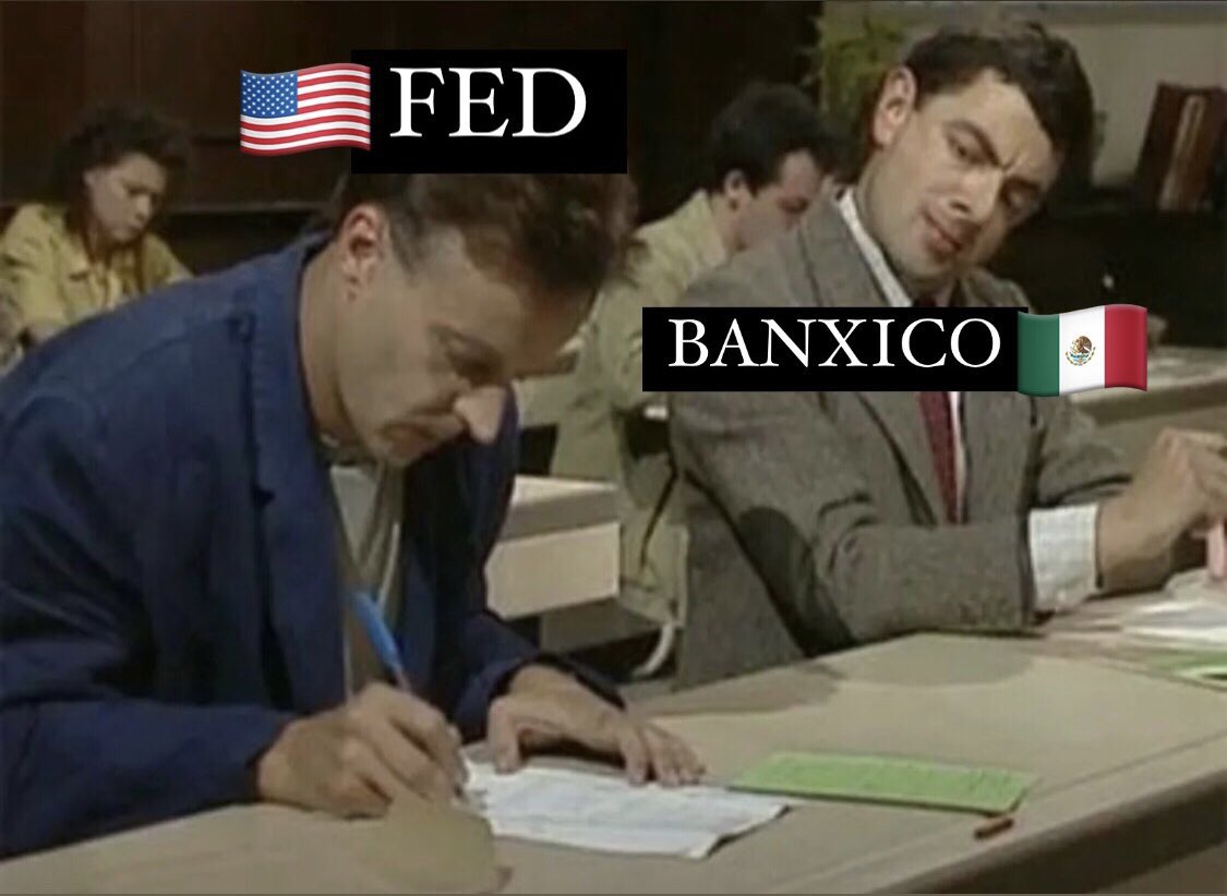 traderseinvermx's tweet photo. Banco de México en este momento.😂😂

#meme https://t.co/xSwzE3yjg0