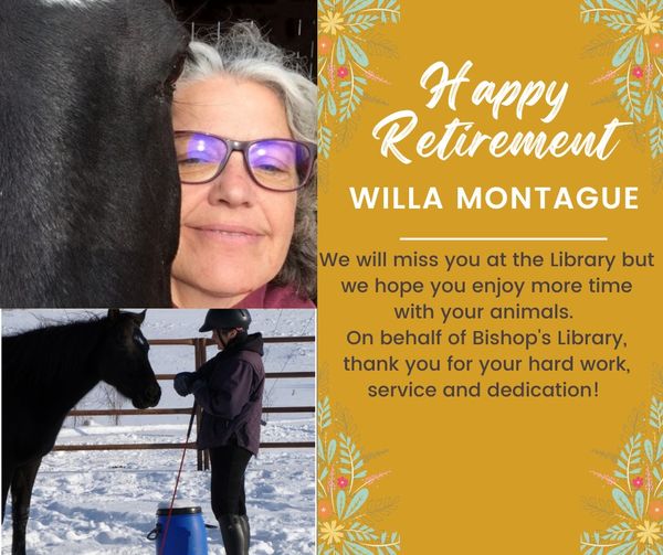 BishopsLibrary's tweet photo. Please join all of us at the Bishop's Library Learning Commons in wishing Willa Montague a very happy retirement! 
Thank you for your many years of service and dedication, Willa! 
💜💜💜 https://t.co/MvtUabzlp8