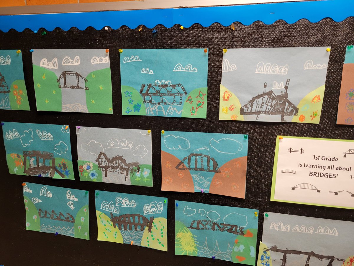 steam_TVLS's tweet photo. First graders have been learning about bridges.  They created their own bridge using Legos and black paint.  
#wearetuskyvalley
@TVTrojans https://t.co/Bt8efEaGBn