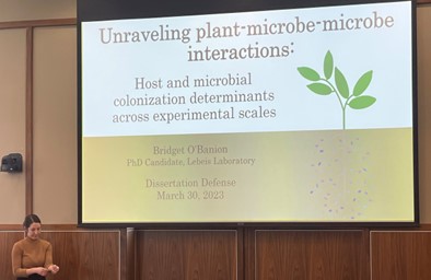 UTKMicrobiology's tweet photo. Congratulations to Dr. @beeobanion on the successful  dissertation defense! https://t.co/impnY6H6Ry