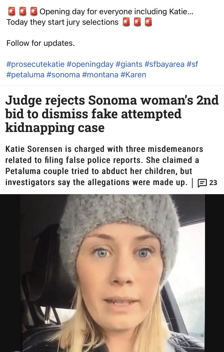 Jury selections start today. Follow for updates #prosecutekatie #KarenGoneWild #karenmafia #Influencers #trending #sonoma #montana #influencerwhocriedkidnapping #ellemagazine