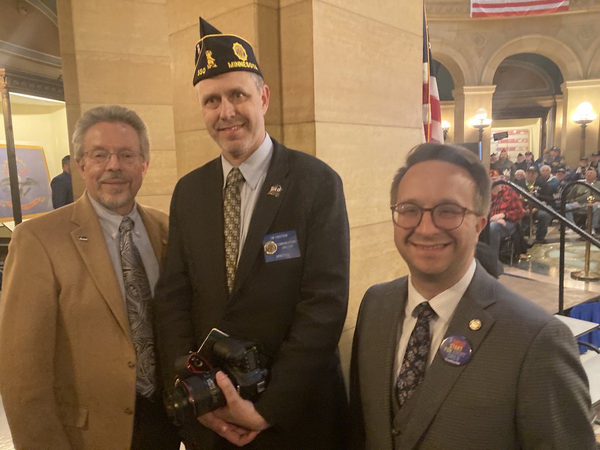 NathanCoulter's tweet photo. Veterans show up.

Grateful to serve on the Veterans Committee with Chair @JerryNewtonMN, and proud of the historic investments we’re making to support Minnesotans who have served our state and nation. #mnleg https://t.co/5bGTYdU1mq