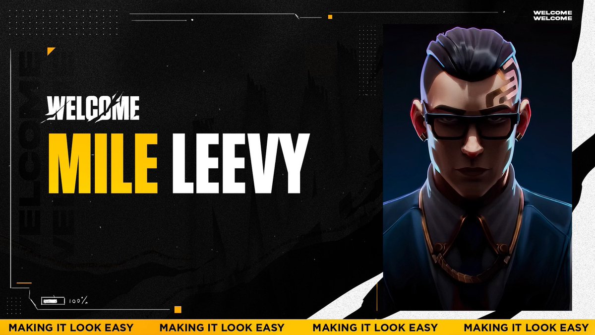 MILEcorps's tweet image. Reforzamos nuestra escuadra con @zLeeVy7 como nuestro 6to jugador en el equipo de Valorant!

#MakingItLookEasy🏁