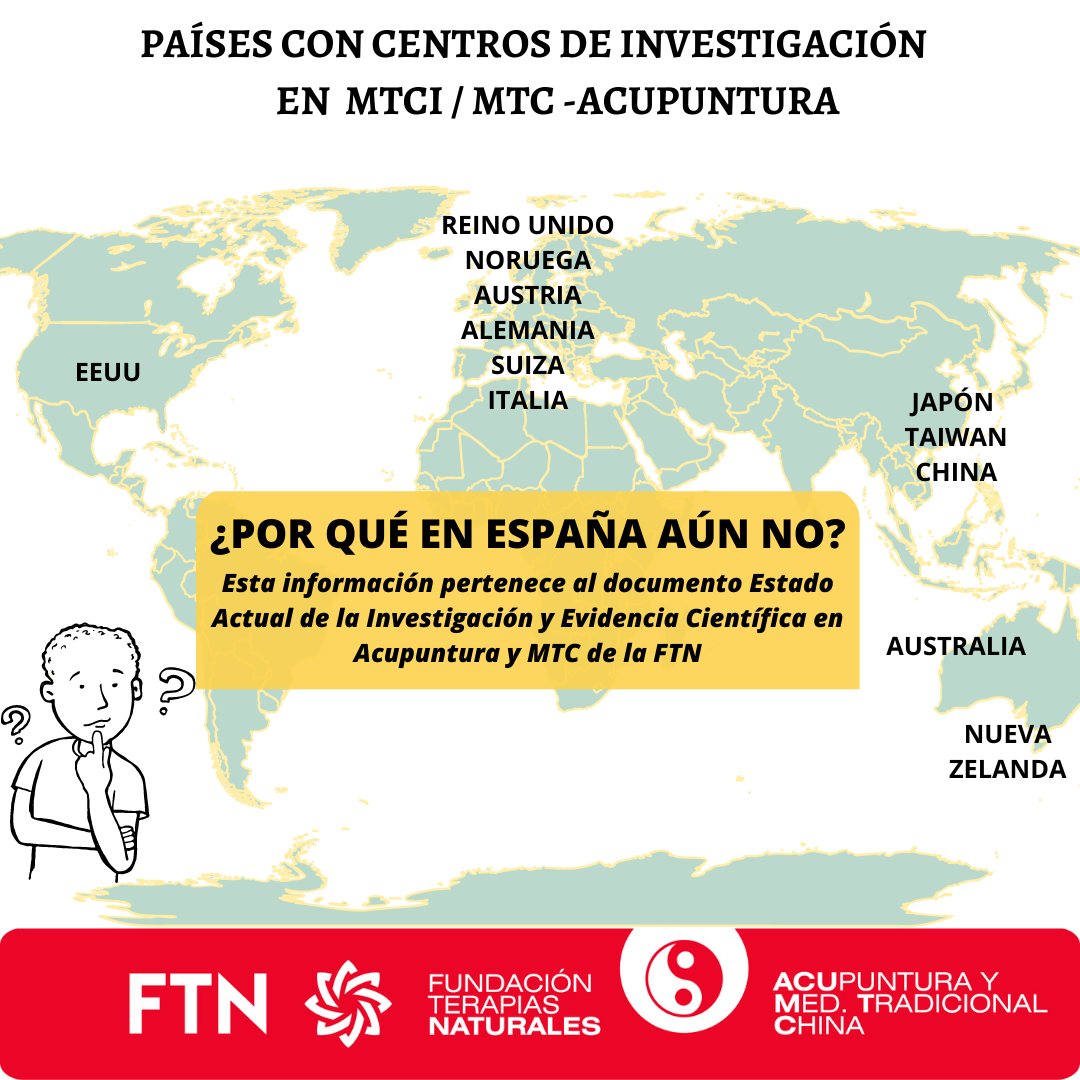 La medicina basada en evidencia determina la forma en la que se diagnosticarán y tratarán las diferentes patologías y sirve para planificar el tratamiento más apropiado.  Entonces, ¿por qué en España no hay centros de investigación en MTCI? fundaciontn.es/evidencia-cien…