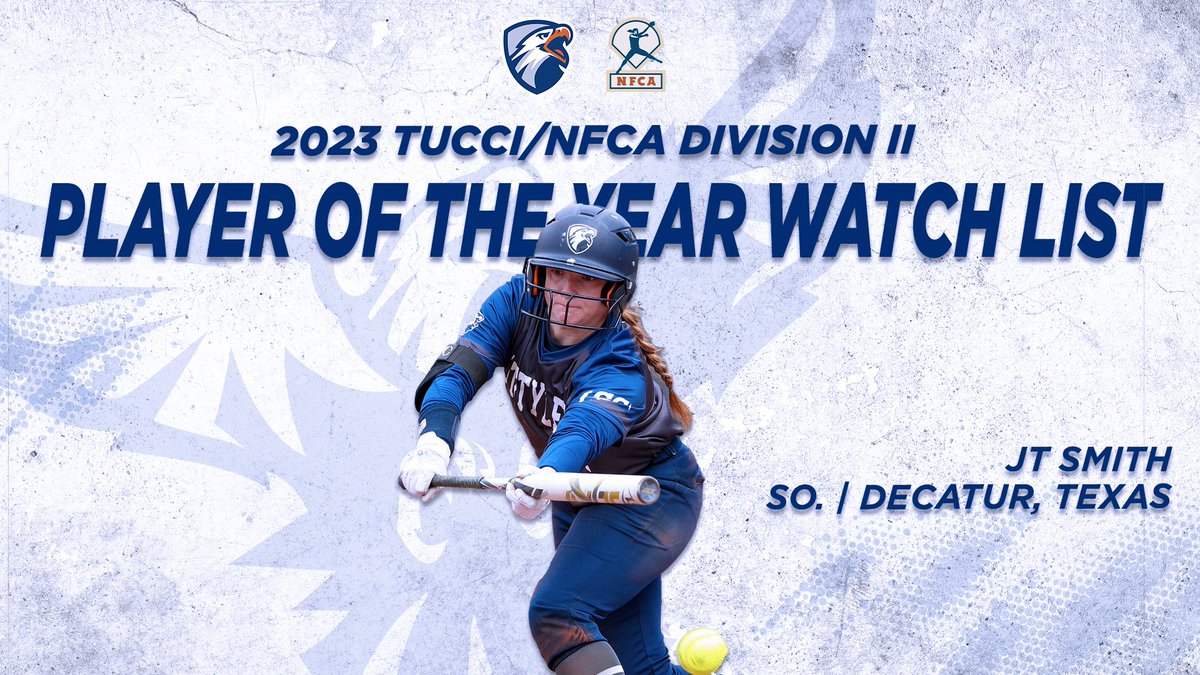 SB | JT Smith leads the LSC in batting average (.443), ranks second in all of Division II softball with a .633 on-base percentage for @Patriot_sb and has been named to the Tucci/NFCA DII Player & Pitcher of the Year watch list! RELEASE - bit.ly/3G8ILYb #SWOOPSWOOP