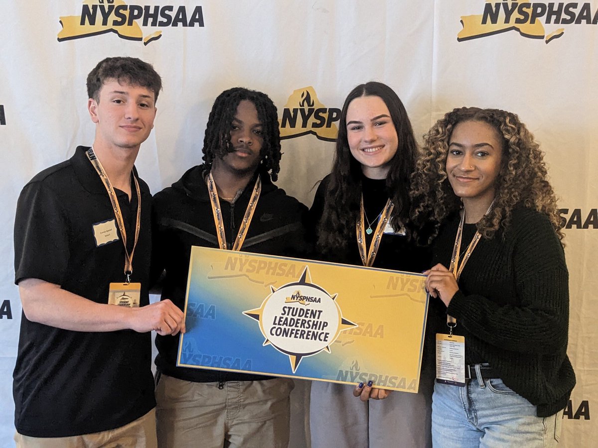 Four Highland Husky juniors represented Section 9 today at the NYSPHSAA Leadership Conference in Albany. They participated in breakout sessions on college and career readiness, nutrition plans and characteristics of leadership!