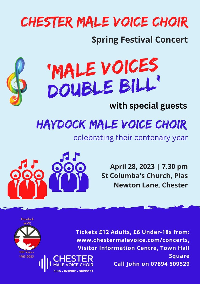 Dear friends and followers, save the date for our first major concert of 2023! Tickets are on sale now and are limited so don't be disappointed, a great night is in prospect.
<a href="/cwvolarts/">C W Voluntary Arts</a> <a href="/choralhour/">choralhour</a> @hooleroundabout <a href="/wearechester/">We Are Chester</a> @shitchester