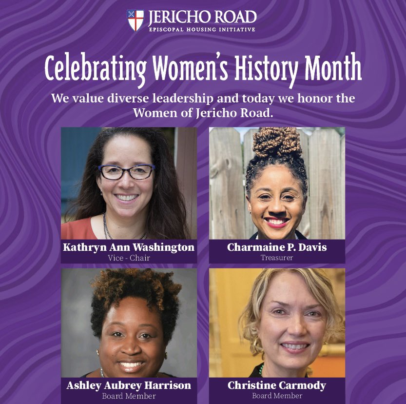 Please join as we celebrate the incredible women who serve on Jericho Road's board as champions of social justice. Their leadership and dedication to our community has shattered systemic barriers and paved the way for a more equitable future. 

Happy #WomensHistoryMonth2023