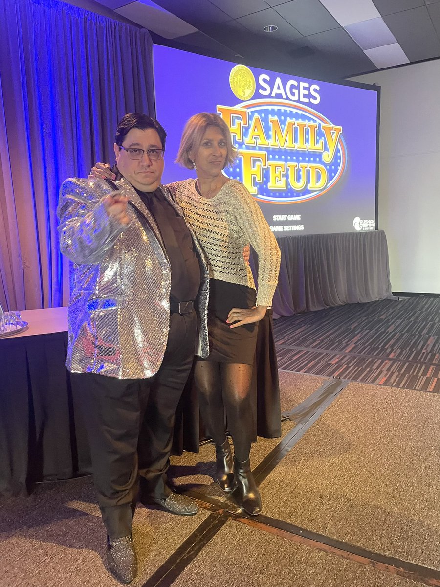 mil_trebor's tweet photo. #SAGES2023 your hosts for the SAGES Family Fued https://t.co/VYR8fBJ69g