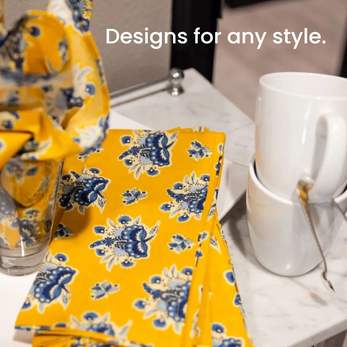 Whether you have yellow decor or red, we have unique designs to fit your home! Browse our collection of elegant tablecloths and napkins on our website. #MariasEuropeanLifeStyle  #TabletopDecor #ShopMarias #HomeDecor

shopmarias.com/shop