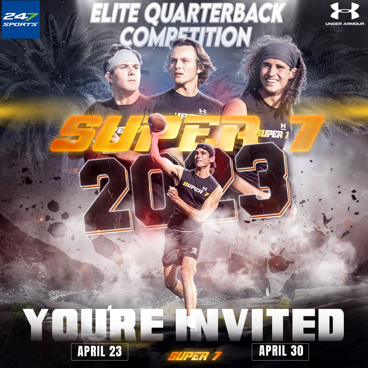 LeftCoastAthl's tweet photo. 🏈 Calling all San Diego VARSITY QBs! Get ready for the Super 7 Quarterback Showcase! Our event offers FREE high-quality instruction, competition, and exposure. Coaches recommendations required. Don't miss out! #QBShowcase #SanDiegoFootball #HighSchoolFootball https://t.co/kgMsvRtJWd