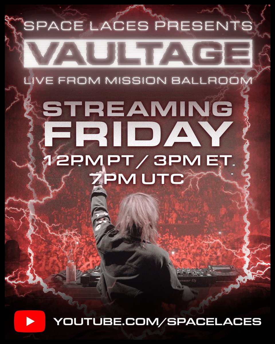 VAULTAGE
LIVE FROM MISSION BALLROOM
JOIN ME TOMORROW