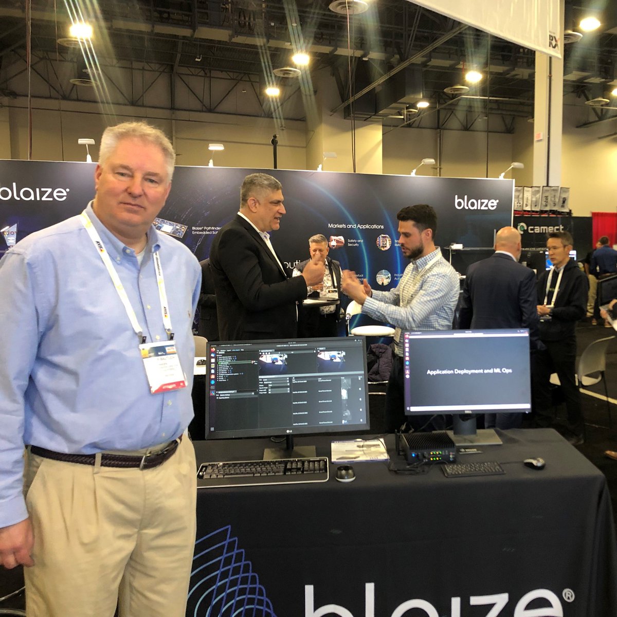 Scenerainc's tweet photo. We’ve partnered with @Blaizeinc at #ISCWest2023 to showcase @Scenerainc's #AI Topology Management service, #MAIstro, for retail and #facilitymanagement industries seeking hybrid cloud solutions. Experience cutting-edge tech at Booth #342075 Emerging Tech Pavilion. @SONY #ATRIOS https://t.co/uvcGZScYas