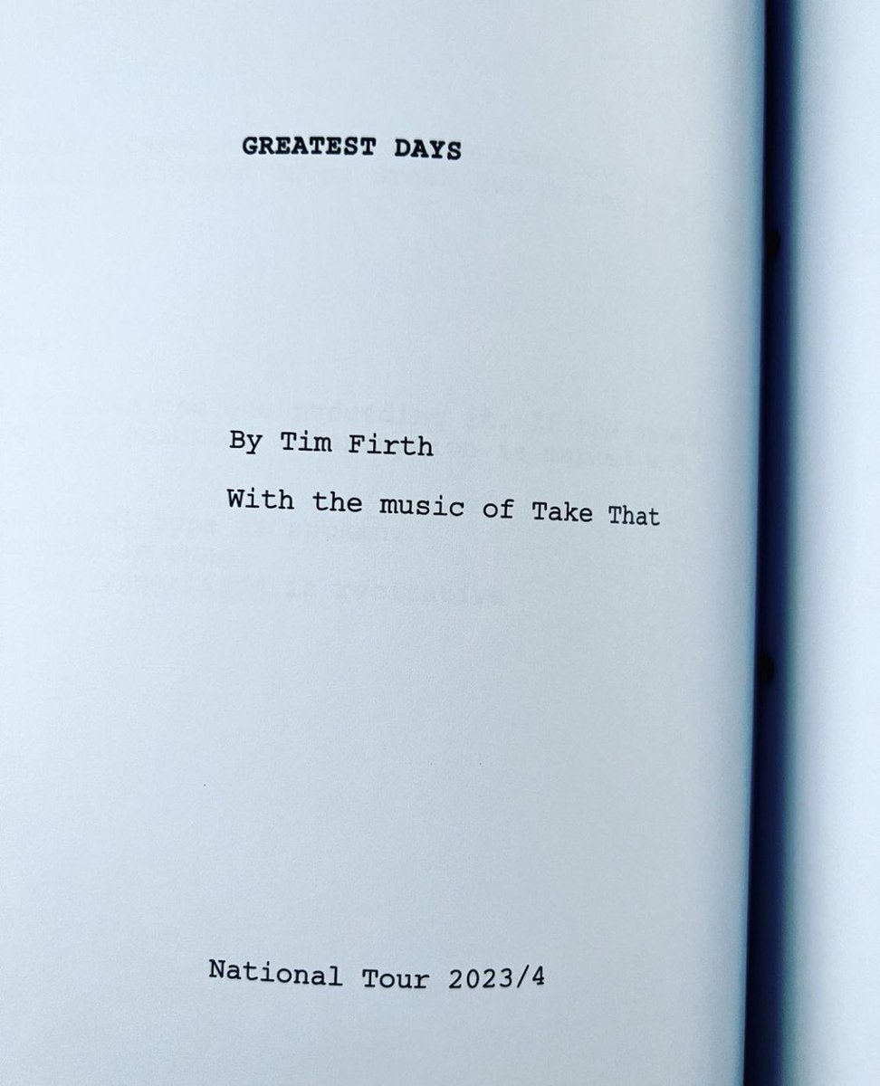 thebandfans's tweet image. Is that a script we see!

It’s nearly time for rehearsals! 

Who’s excited? Let us know by a retweet. 🙌👌

#GreatestDays #TakeThat #TimFirth #AdamKenwright #touringmusical #SwearItOnTheFans