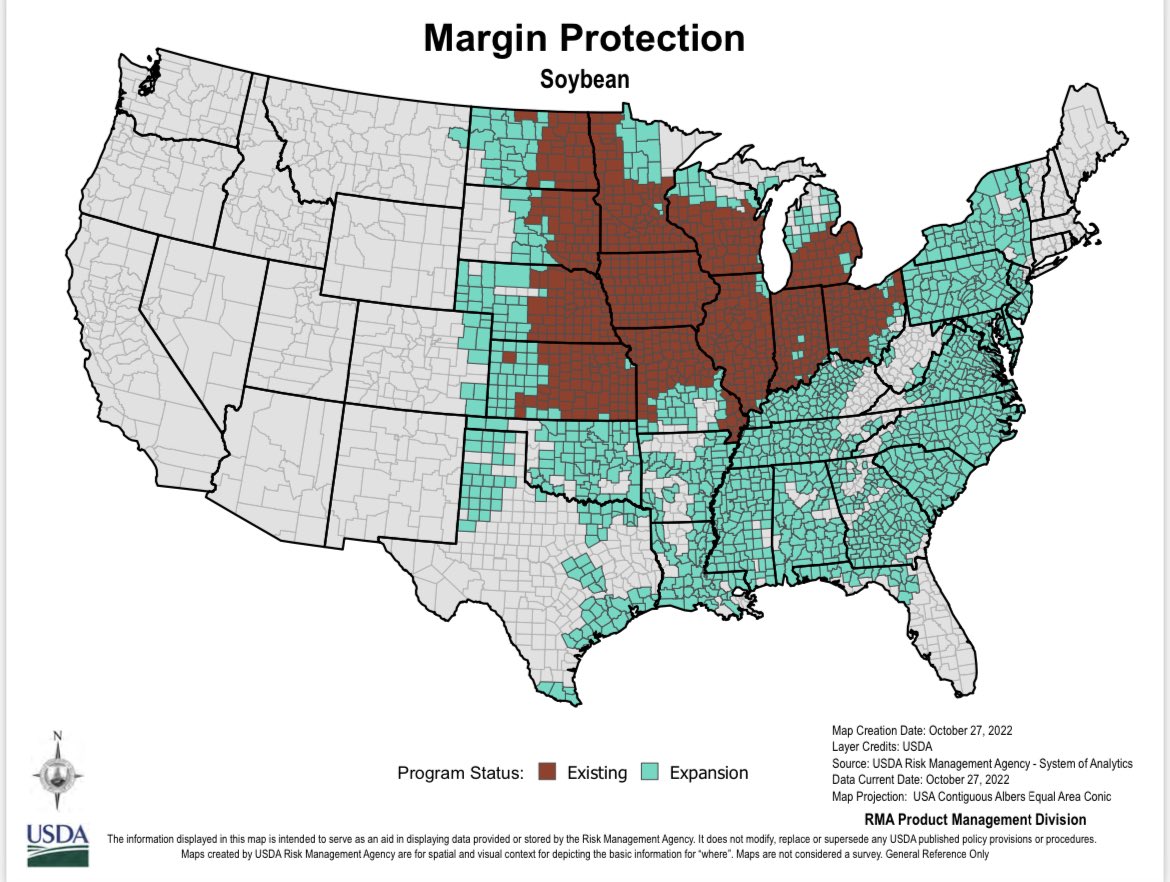 JillJansenGAIG's tweet image. The Margin Protection policy has gained a lot of traction in recent years. For 2024, availability is expanding significantly across a large portion of the United States. Details to come! #CropInsurance #MarginProtection