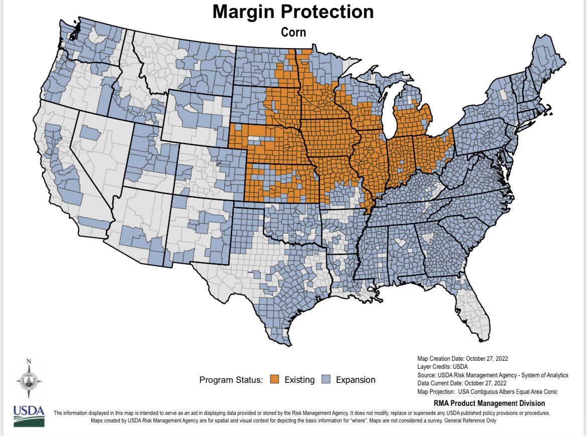 JillJansenGAIG's tweet image. The Margin Protection policy has gained a lot of traction in recent years. For 2024, availability is expanding significantly across a large portion of the United States. Details to come! #CropInsurance #MarginProtection