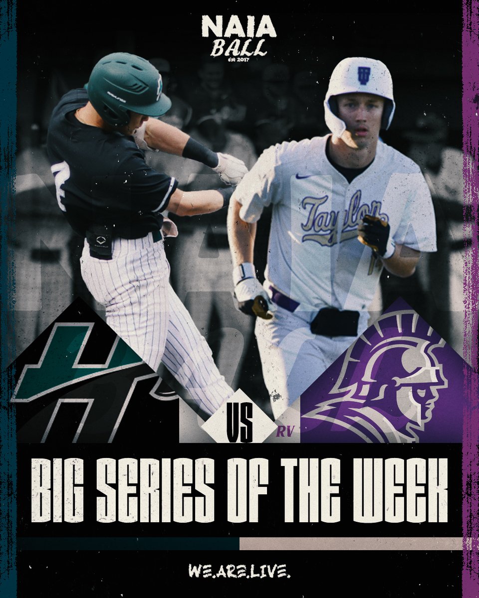 This weeks #NAIABall Big Series of the Week is headed to Upland, IN for a <a href="/Crossroads_NAIA/">Crossroads League</a> clash!

RV Taylor (21-0)  vs Huntington (19-8) 

Huntington leads the all times series 31-25.
The Trojans have won the past 3 meetings.
#NAIABall <a href="/taylortrojans/">Taylor Trojans</a> <a href="/HU_Sports/">Huntington Foresters</a>
