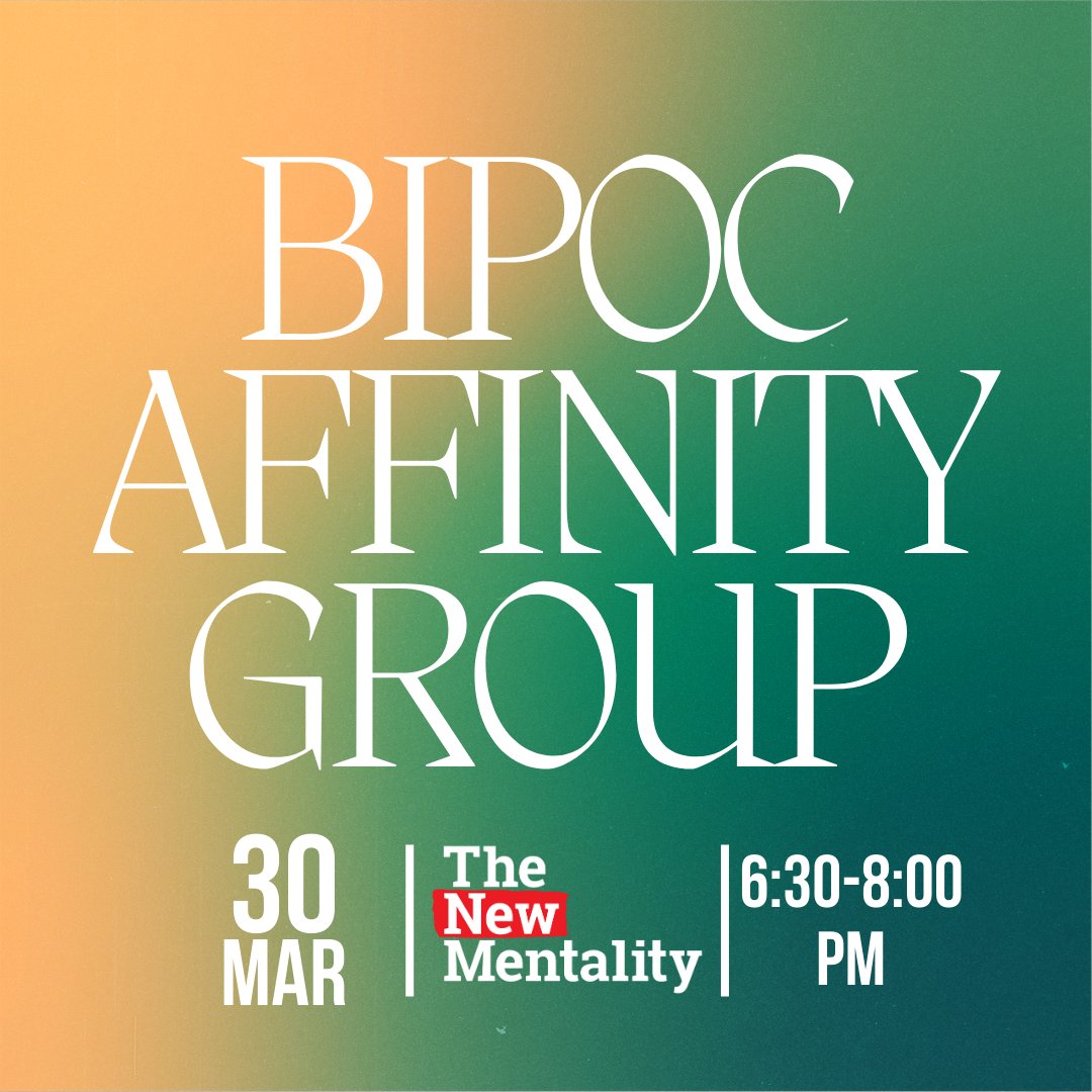 A reminder our BIPOC Affinity Group for Indigenous &amp; racialized youth in our network will be taking place tonight Thursday, March 30th!🙌🏽Email your adult allies for more info!🤗