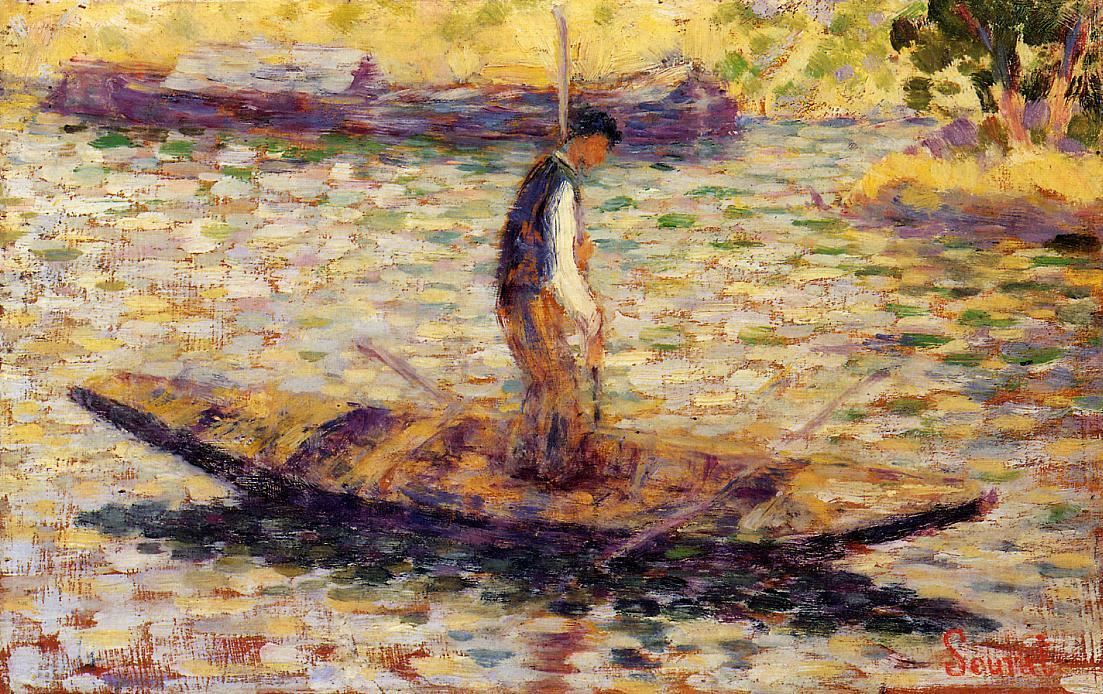 Riverman, 1884 #georgesseurat #impressionism wikiart.org/en/georges-seu…