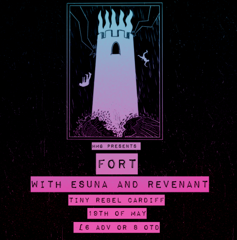 On Friday the 19th of May we'll be bringing <a href="/FORTmusicUK/">FORT</a>  down <a href="/TinyRebelCdff/">Tiny Rebel Bar Cardiff</a>  alongside Esuna &amp; Revenant. Lets go, tickets on sale now 🔥🔥 xx

ticketsource.co.uk/.../hmg-presen…