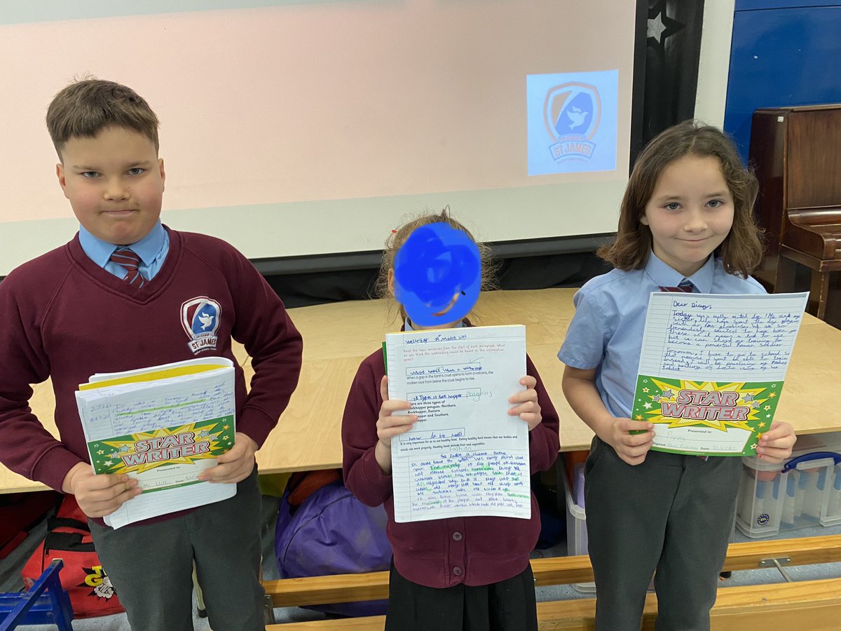Congratulations to our writer of the week pupils in @Year3and4C as they produced some lovely work @WritingRocks_17 @HeyPobble @HilsRobinson @vashti_hardy @rosswelford @KirtleySophie #writing #proud