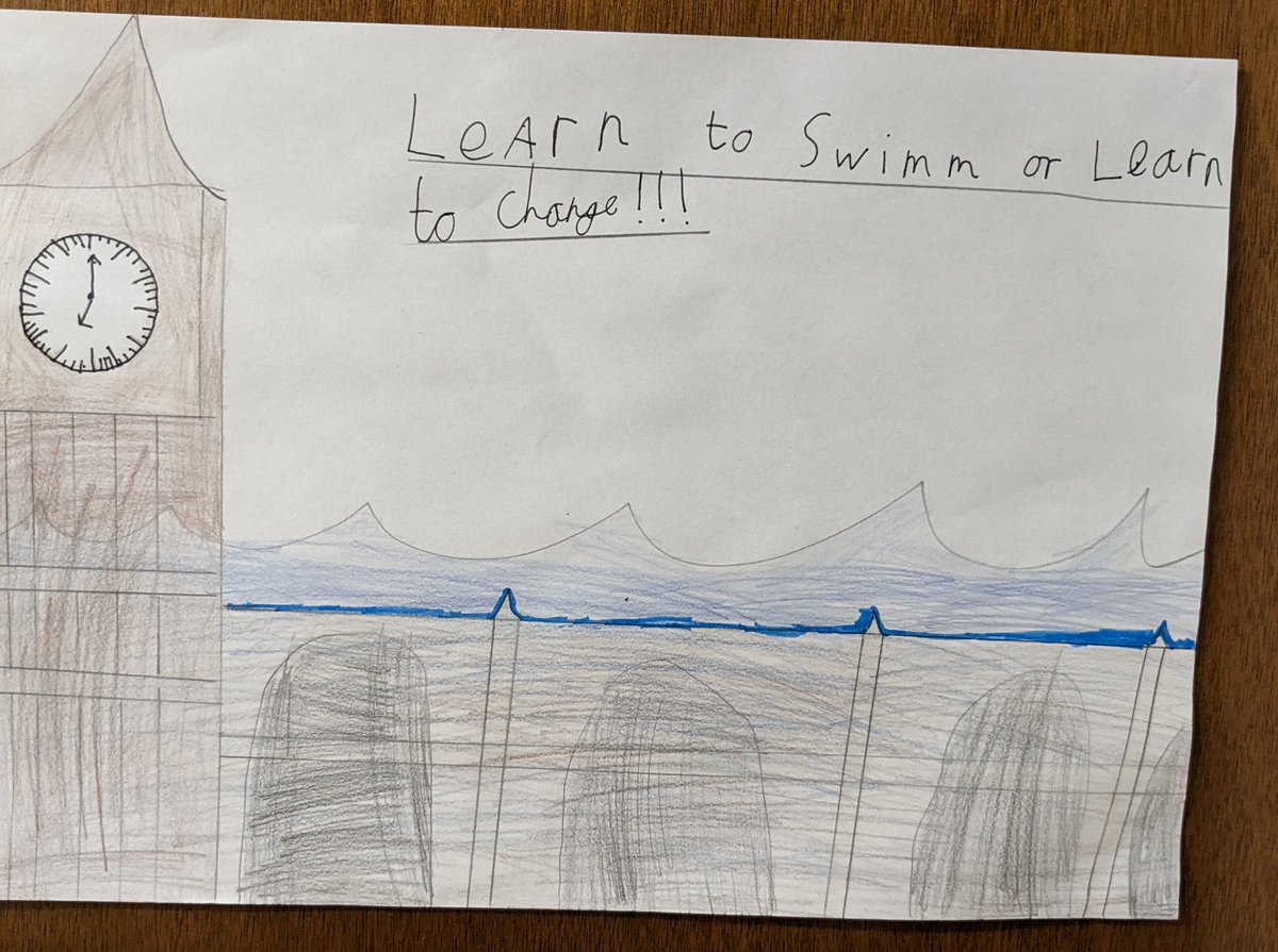HoP under water... (This was a mild one) The climate change posters at my kids school are scary. Really worried about messaging that is causing worry and anxiety for kids.