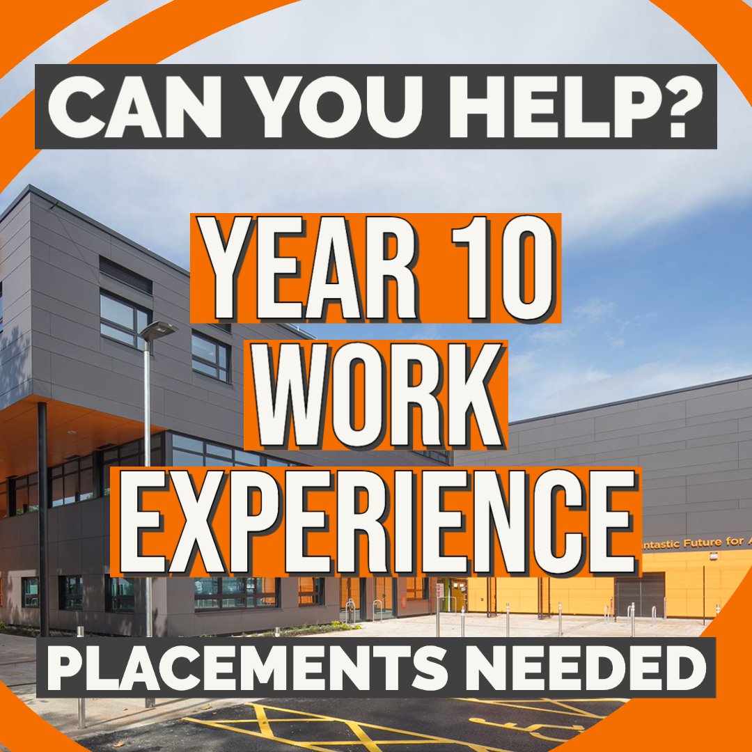 CAN YOU HELP? We are looking for work experience placements for our Year 10 students 10.7.23-14.7.23. If you or your organisation can help please complete the form below ⬇️ forms.office.com/e/bJFutqJYYu