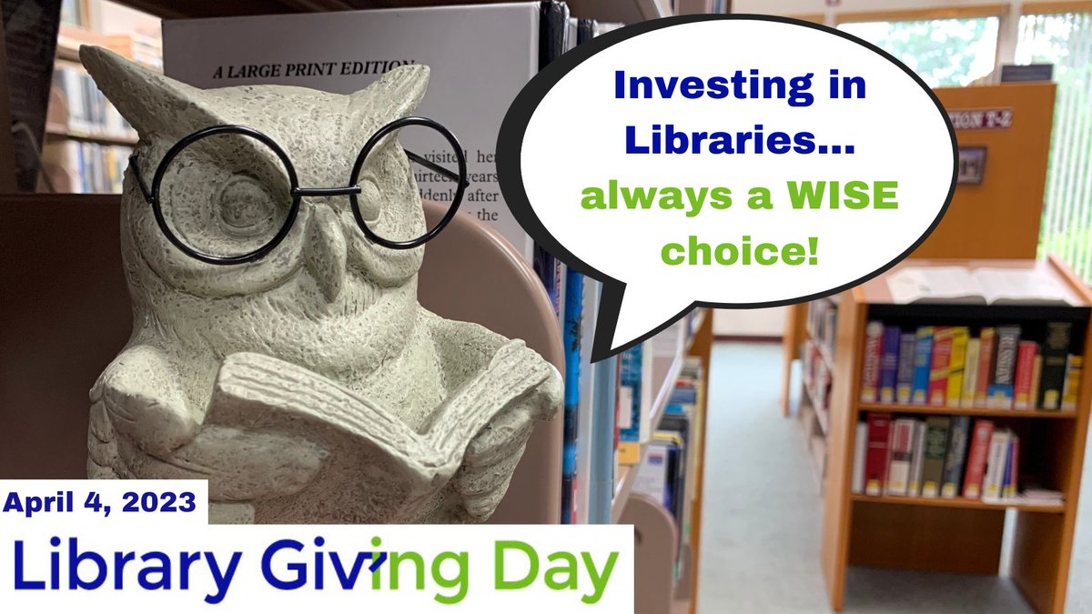 Library Giving Day, April 4, 2023  Foundation for Mohawk Valley Libraries