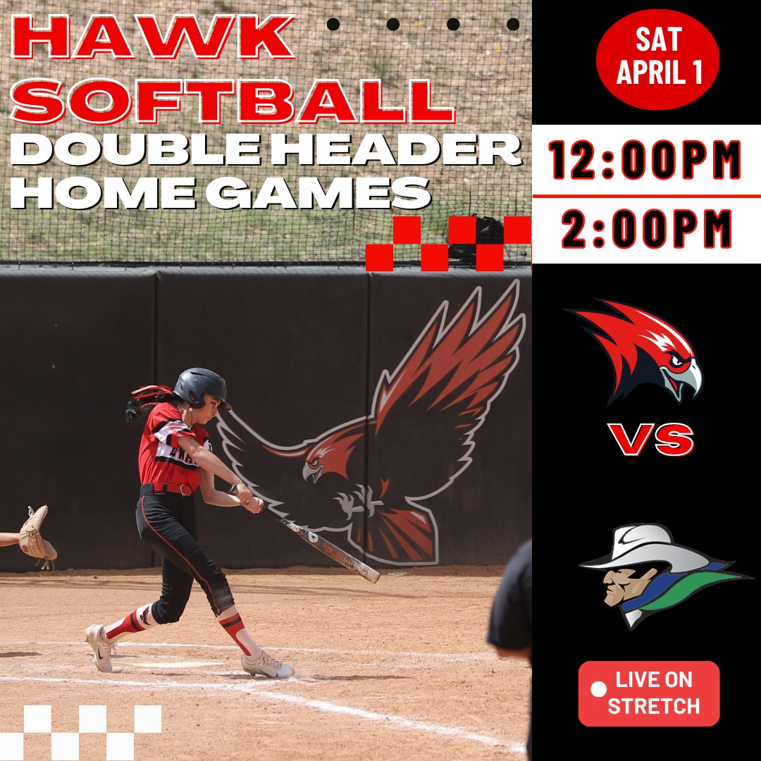 HAWK SOFTBALL🥎🤩
🟥 AT Western Texas College 
🗓️ Friday 3/31
⏰ 1:00PM/3:00PM
📍Snyder, TX

🆚 Western Texas College 
🗓️ Saturday 4/1
⏰ 12:00PM/2:00PM 
📍Foundation Field, Big Spring, TX
Howard Softball 

#HCSoftball #HCAthletics