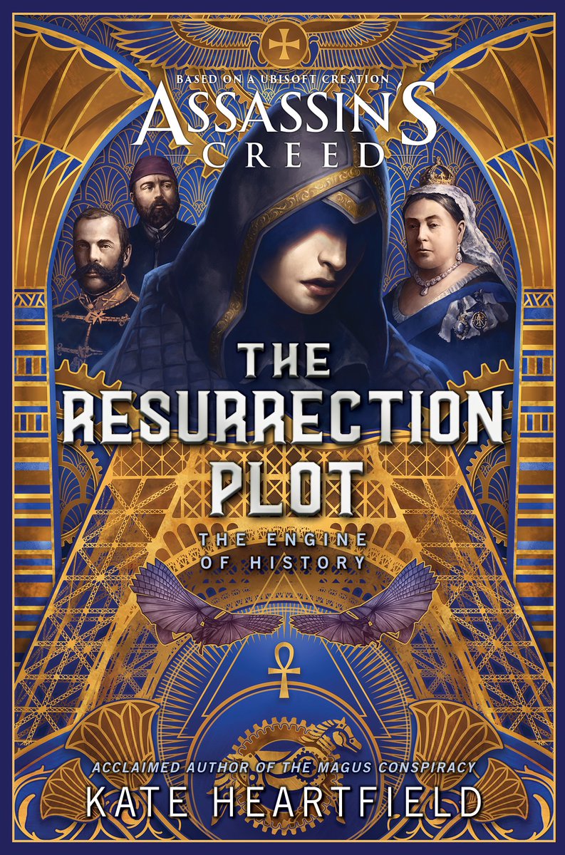 Cover reveal of the upcoming #AssassinsCreed - The Resurrection Plot, the sequel to the 'the Magus Conspiracy' book, written by @kateheartfield and published by @AconyteBooks 

Digital and US: July 4th 2023
UK: September 28th 2023

Art: @BastienJez 

aconytebooks.com/shop/assassins…