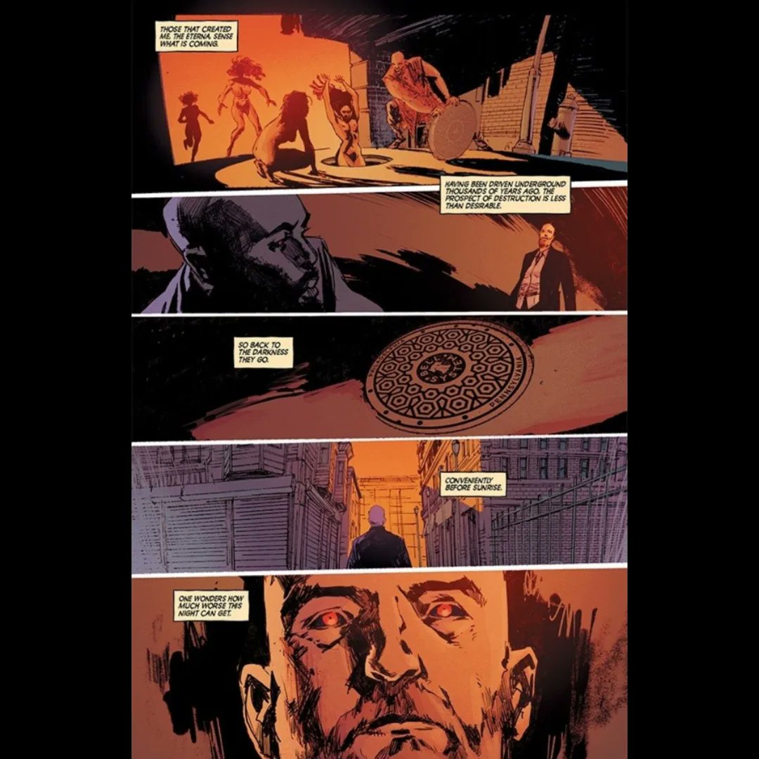 Ger_Erramouspe's tweet photo. Killadelphia 29 now on sale!!
Script: @therodneybarnes
Layouts and inks: @jasonshawnalex .
Pencils by Me.
Color: @leeloughridge
Lettering: @marshalldillon_comics
#killadelphia #horrorcomics #vamps #vampires #comibookart #comicterror #comicbookartist #philadelphia #imagecomics https://t.co/TPb5S2D6r0