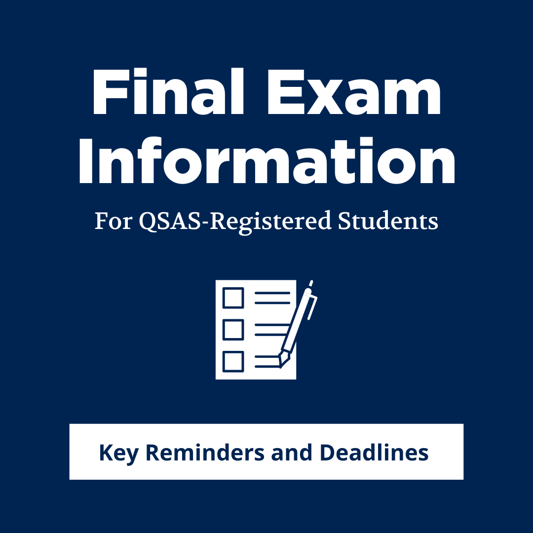 queensusws's tweet image. Finals season is approaching! If you are registered with Queen’s Student Accessibility Services (QSAS), here are a few reminders related to assessment accommodations.

For more information, visit queensu.ca/studentwellnes… (link in bio).