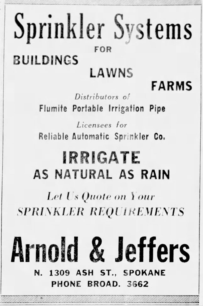 RASCO_Sprinkler's tweet photo. TBT – 1945 Reliable advertisement!
For those in the fire sprinkler industry, how many times have you had to explain, “not the ones in your lawn. The ones that put out fires…”
This classic ad from 1945 did not make our explanation any easier!
#retroadvertisement https://t.co/uWMOV4rtOS