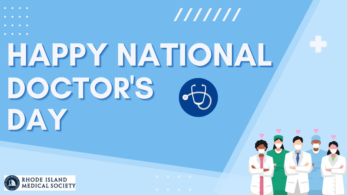 Happy National Doctor's Day from the Rhode Island Medical Society! Thank you to all of those who dedicate their lives to help save ours.