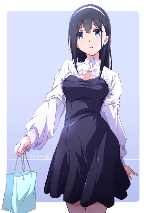 【金曜日の誰でもないガール】もないちゃん×ショートフリルブラウス#誰でもないガール 