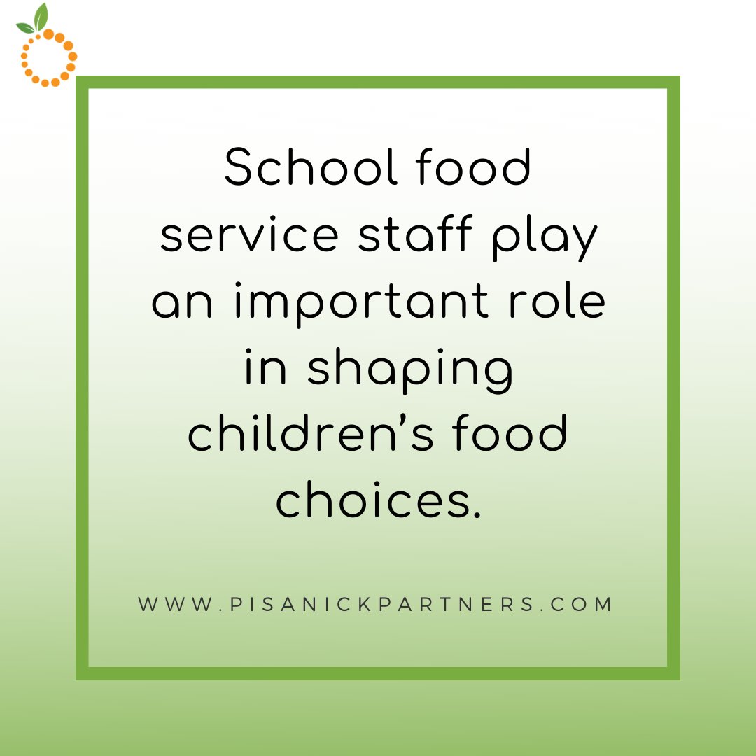 PisanickPartner's tweet image. What is our role, as school food service staff, in fostering children’s eating behaviors? Read our blog: bit.ly/3M3ZYpn

#PPLLC #PisanickPartners #schoolmealprograms #schoolnutrition #schoolfoodservicestaff #healthyeatingbehaviors