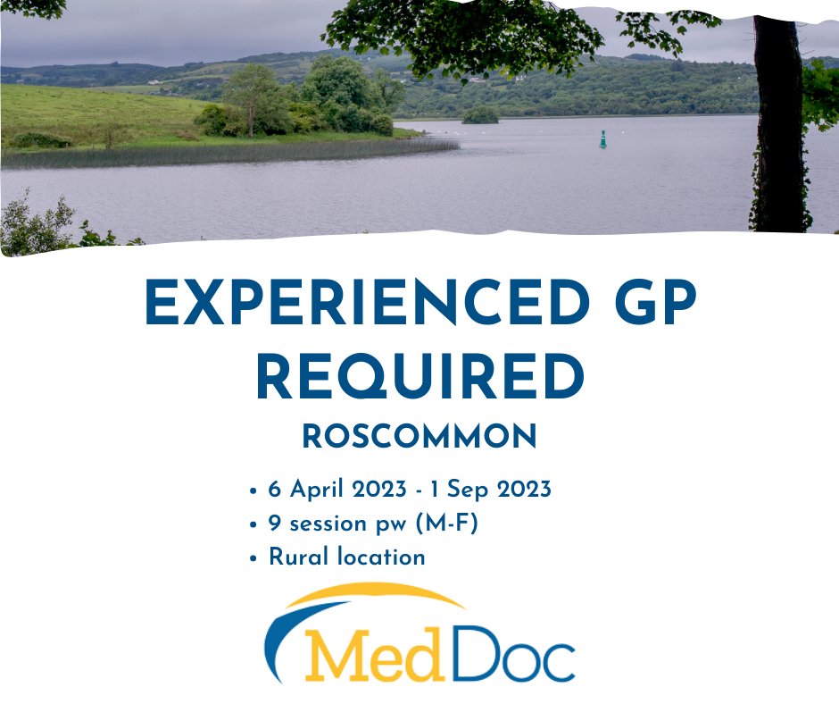 MedConnectIE's tweet photo. Contact us and start your new career in Ireland.
Apply today!
https://t.co/KsESXKRG0z
#meddoc #FeatureFriday #jobsearch #gp #gpjobs #jobfairy #locumjobs #ireland #movingtoireland #workinginireland #medicalrecruitment https://t.co/gCQSG6pJJk