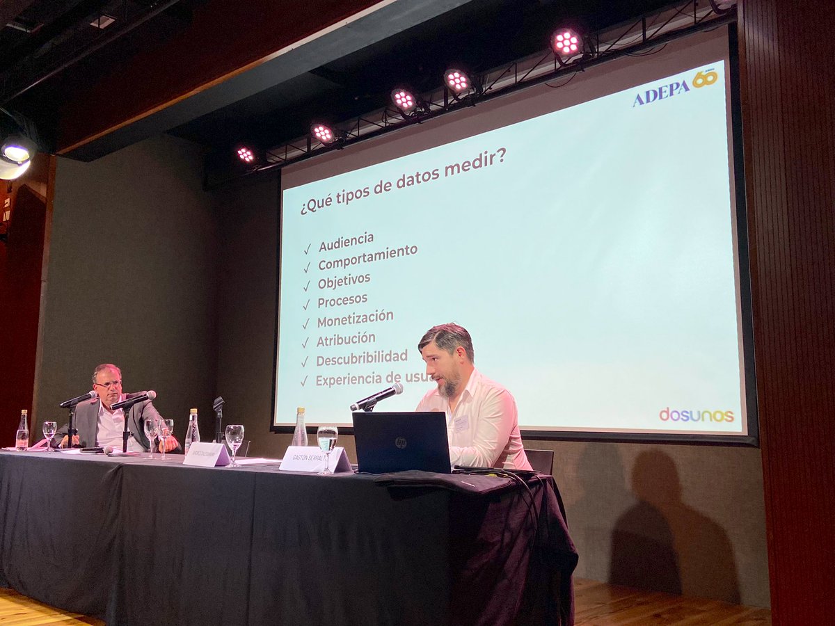 📣 Panel: La importancia de la #data en la estrategia de un medio. 

El orador fue <a href="/gserralta/">Gaston Serralta</a>, Co-Founder y CEO de <a href="/dosunos/">Dosunos</a>.