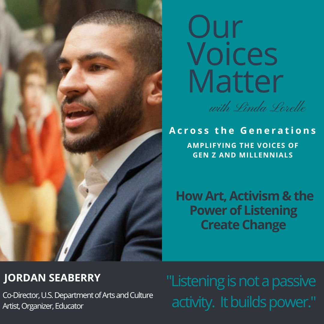 OurVoicesPOD's tweet photo. Painting, teaching, advocating @usartsdept or organizing, @JordanSeaberry approaches his work by #listening first. As the host of this podcast who asks you to have the #couragetolisten, you'll see why I was so eager to have him on the show.

https://t.co/JG4DxdytKd https://t.co/jkdGSZofV4