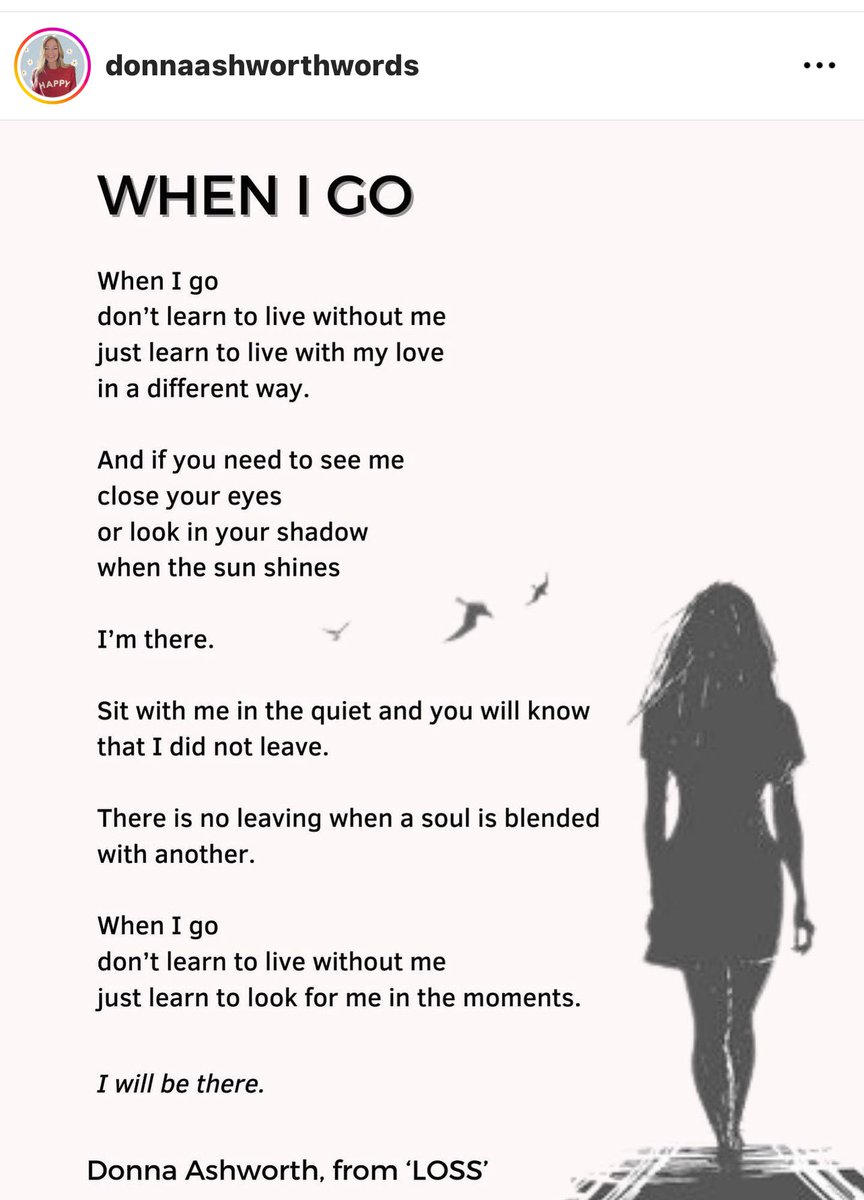 When I go… #griefpoem #griefpoetry