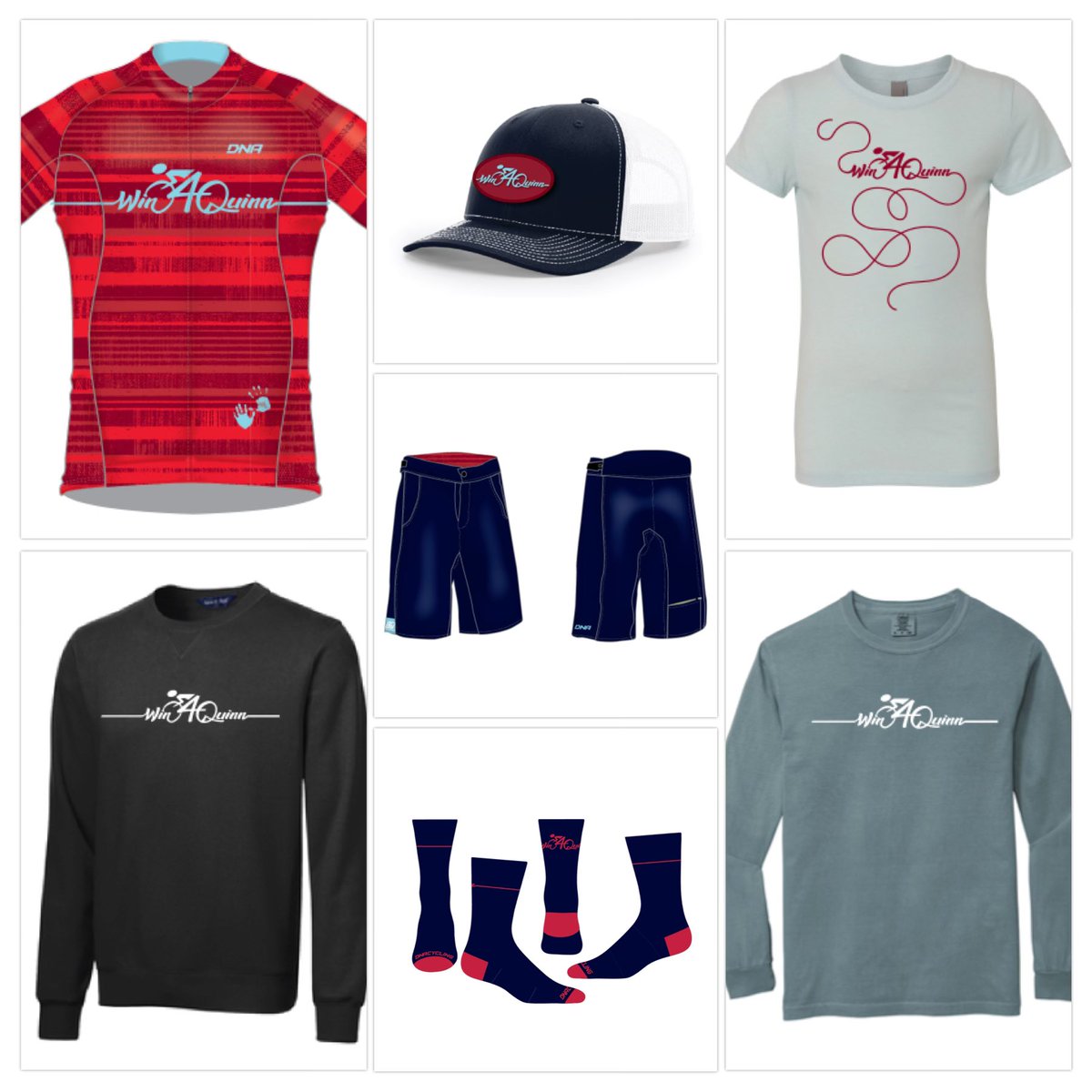 johnkarren's tweet photo. Win4Quinn store is open! 

Lycra - https://t.co/4bg7clV87p (https://t.co/4bg7clV87p)
 
Soft Goods - https://t.co/mxKCx4WKAT (https://t.co/mxKCx4WKAT) https://t.co/uxnU6aqjU5