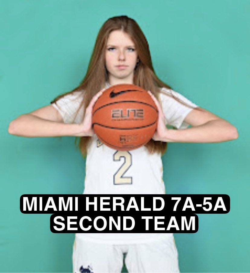 LadyStingsBball's tweet photo. Lady Stings players take over the @HeraldSports All Dade Girls’ 🏀‼️
Player of the Year:
Joelle Wilson 7A-5A
First Team:
Alexia Sanchez
Sydney Wilson
Second Team:
Mia Rowe
Honorable Mention:
Hazel Hernandez
Jamir Cook
#stingfam
@Boozer10 @miamiseniorhigh https://t.co/U1O8pzvLkE