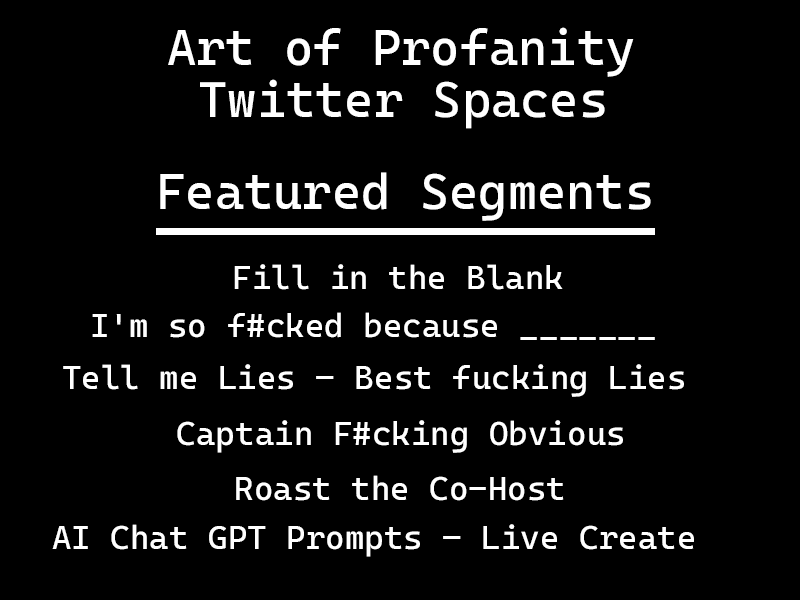 Art of Profanity tweet media