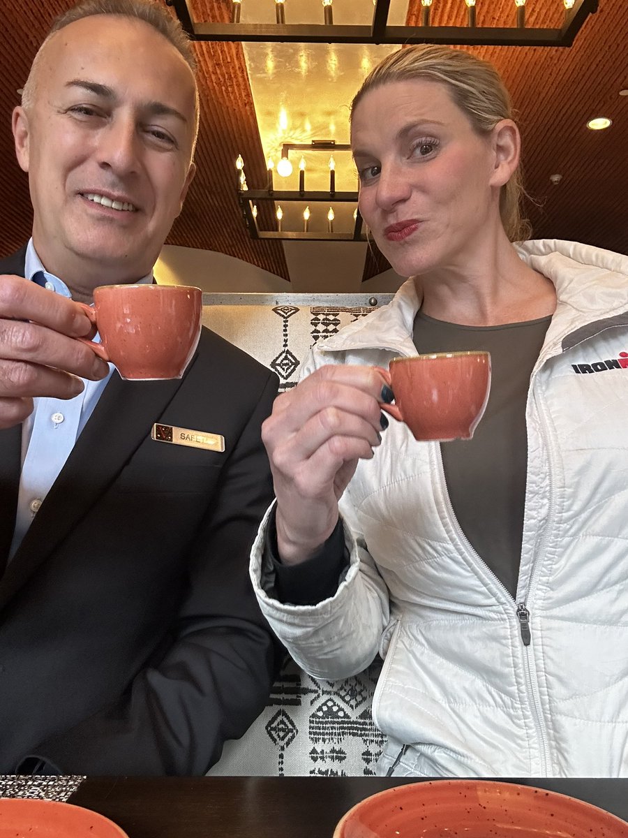 Say Hi to the NEW General Manager of <a href="/HotelValenciaRW/">Hotel Valencia Riverwalk</a> , SAFET! We chatted about Non-profits, the Paella Bar at lunch, the new Tequila Bar at dinner &amp; Espresso. Jason &amp; I got married here 15 yrs ago so it’s always a pleasure to stop back in.