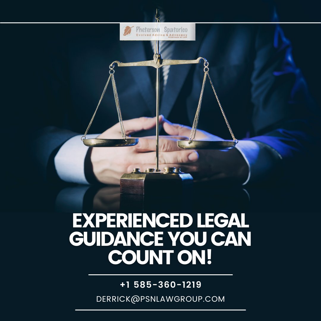 Get the experienced legal guidance you need with our law firm. 

You can reach us at:

+1 585-360-1219
mailto:derrick@psnlawgroup.com

...
...

#ExperiencedLegalGuidance #PersonalizedAttention #LegalSupport #FightForYou #BestPossibleOutcome #LawFirm #Consultation