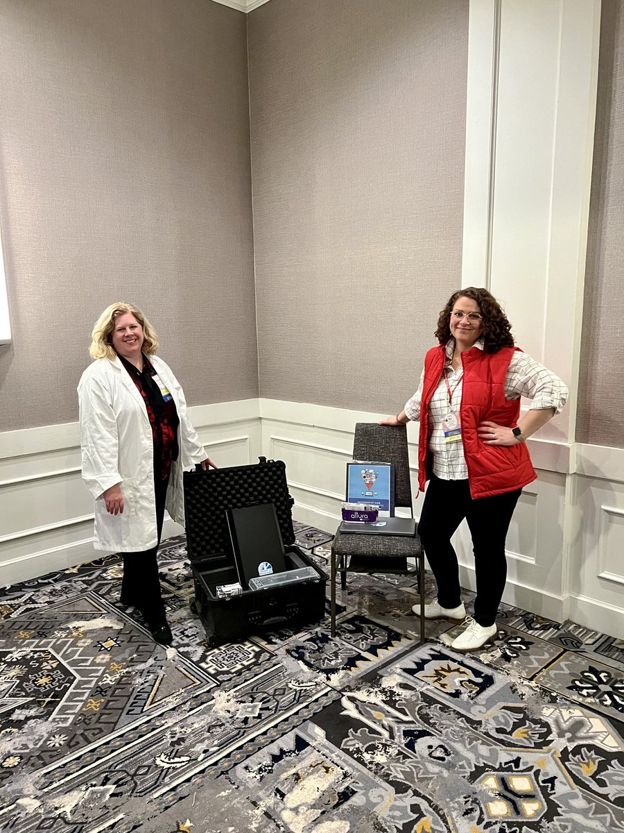 Biz & I had fun at #MLASI23 with our Back to the Future theme to promote #connectedlearning with teens using #Digitization kits from @LibraryofMich #MiLibraries