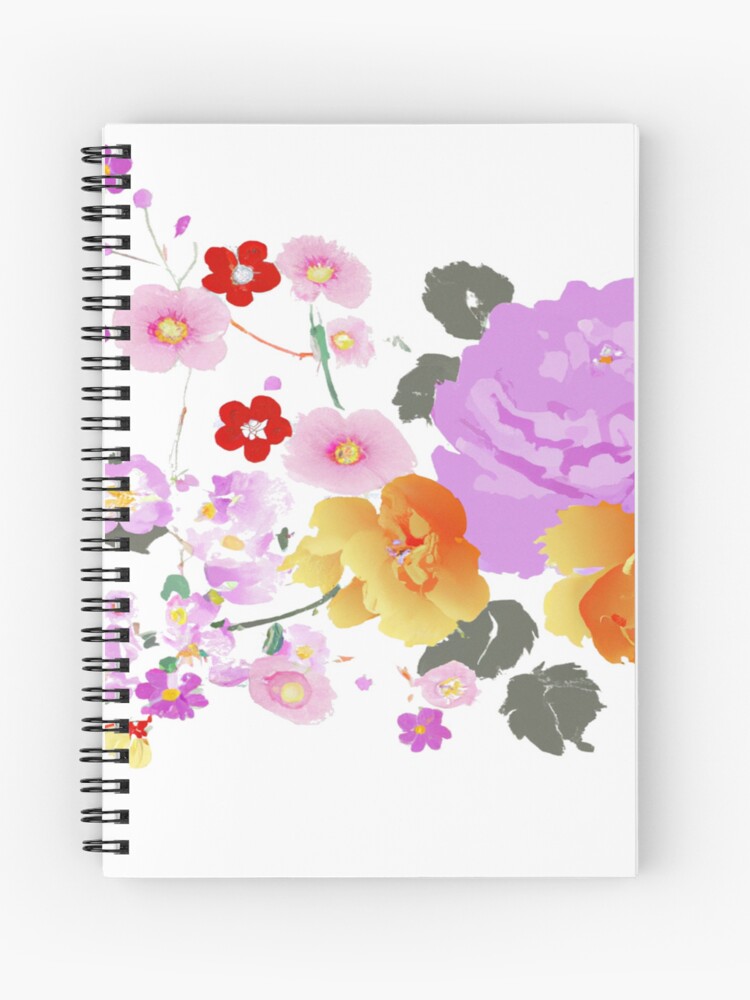 Spiral notebook : redbubble.com/i/notebook/Nat… #redbubble #designer #Flowers #art #designe #spiralnotebook