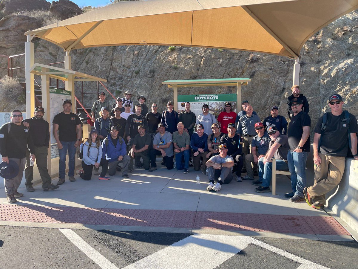 tdunfee's tweet photo. @Angeles_NF & @LACOFD Fire Chiefs participated in the @GMHotshotsMem staff ride this week taught by #OMNA. https://t.co/y2BTeqlob5