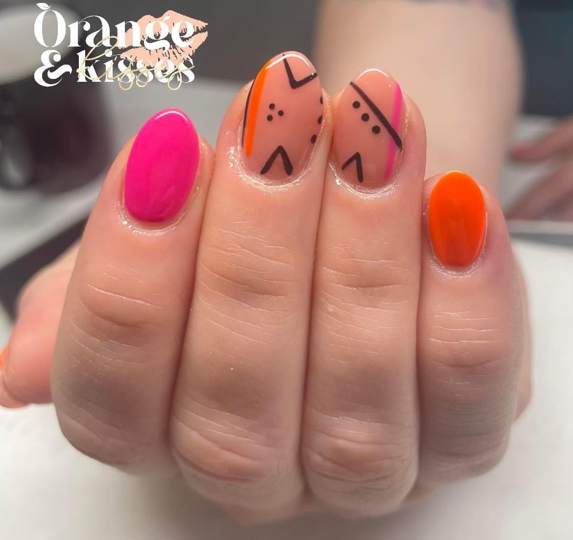 beccynotbecky's tweet image. #buildergel #biab #springnails #orangeandkisses #nailart #nailtech